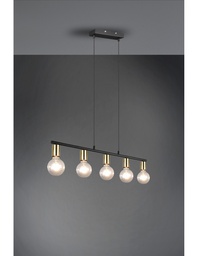 [SA-TRIOR30185008] Sospensione con 5xE27 Vannes Ottone L82 cm
