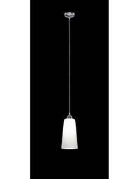 [SA-TRIOR30551001] Sospensione Moderna Koni in Nichel e Vetro Bianco Ø15 cm