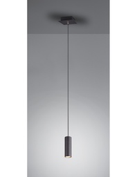 [SA-TRIO312400132] Lampada a Sospensione Cilindro Nero Marley Trio Lighting