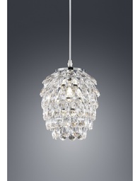 [SA-TRIOR30451006] Lampada a Sospensione Gemme Cromo Ø20 cm Trio Lighting