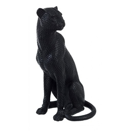 [SA-B0182197] Statuetta Zulu Leopardo industrial - 22,5x19x35,5 cm