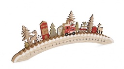 [SAM-B0971880] 6x Calendario Avvento Lettie Arco Rosso - Samnite