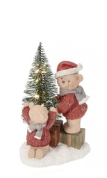 [SAM-B0971496] 6x Decor Orso Alton 2F Rosso C - Samnite