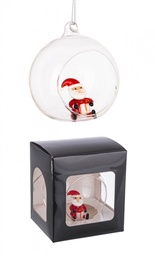 [SAM-B0937356] 6x Sfera Aperta Vt Yule Babbo C - Samnite