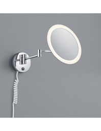 [SAM-TRIO282990106] Applique Led Da Bagno Orientabile Con Specchio Rotondo View Trio Lighting - Samnite