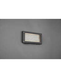 [SAM-TRIO251160142] Applique Led Segnapasso Per Esterno Hardey Alluminio Antracite Trio Lighting - Samnite
