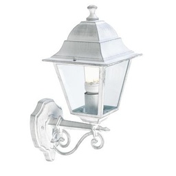[SAM-SOV318/37] Applique Media In Alto E27  linea old  biancoargento - Samnite