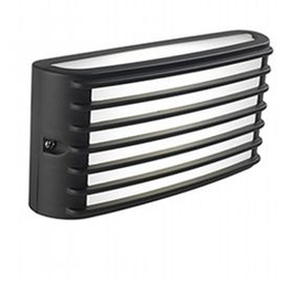 [SAM-SOV98501/16] Applique in alluminio pressofuso con diffusore opalino - 10W, 840 lumen, luce calda grafite - Samnite