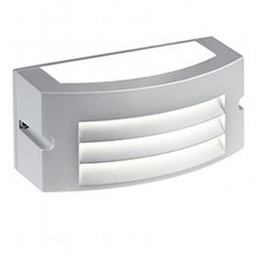 [SAM-SOV98492/72] Applique in alluminio pressofuso con diffusore opalino - 10W, 950 lumen, luce calda alluminio - Samnite