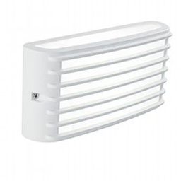 [SAM-SOV98501/02] Applique in alluminio pressofuso con diffusore opalino - 10W, 950 lumen, luce calda bianco - Samnite