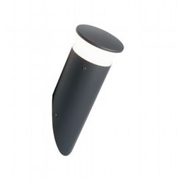 [SAM-SOV99160/16] Applique in alluminio pressofuso, diffusore in termoplastico opalino, 9W, 920 lumen, luce naturale, IP65 grafite - Samnite
