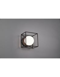 [SAM-TRIOR20401032] Applique-Plafoniera Gabbia 1xG9 Nero Opaco 14x14 cm Trio Lighting - Samnite