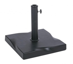 [SAM-B0795279] Base ombrellone quadrato cemento nero Salonicco kg 25 - Samnite