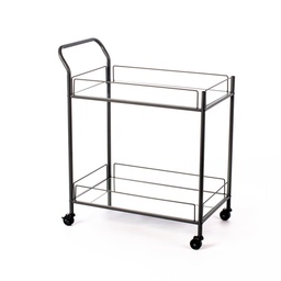 [SAM-CO/067/GR] Carrello portabevande in metallo nero 40x783h cm - Samnite