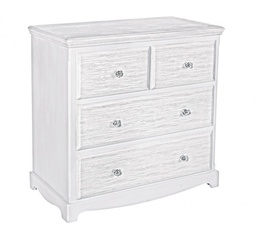 [SAM-B0744190] Cassettiera 4 cassetti bianco Blanc - Samnite