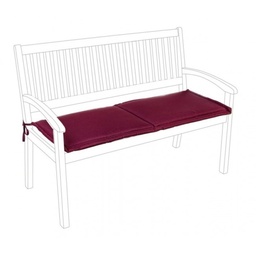 [SAM-B0806375] Cuscino  da esterno in tessuto bordeaux Poly panca 2posti - Samnite