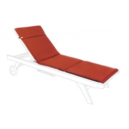 [SAM-B0806658] Cuscino POLY da esterno per lettino rosso arancio - Samnite