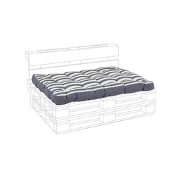 [SAM-B0806429] Cuscino Pallet Seduta Riga Antracite 120x60 x h15 - Samnite
