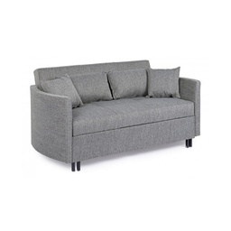 [SAM-B0735200] Divano letto due posti CLAYTON Grigio 166x88x h84 cm - Samnite