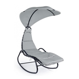 [SAM-B0790206] Dondolo Chaise Longue da esterno Baffin Antracite - Samnite