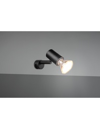 [SAM-TRIO283500132] Faretto Da Bagno Spot Orientabile Nero Lorenzo Trio Lighting - Samnite