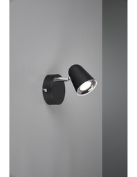 [SAM-TRIOR82121132] Faretto Toulouse Spot Led Nero L9 cm Trio Lighting - Samnite