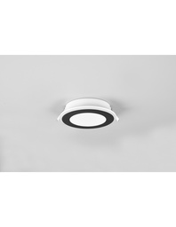 [SAM-TRIO652410132] Faretto da Incasso Aura Led Dimmer 10w 3000k Nero Ø14 cm Trio Lighting - Samnite
