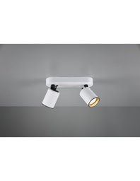 [SAM-TRIO803500231] Lampada Soffitto 2 Faretti Spot GU10 Orientabile Pago Bianco Moderno  Trio Lighting - Samnite