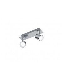 [SAM-TRIO873170207] Lampada Soffitto o Parete 2 Faretti Spot Orientabili Narcos Nichel Trio Lighting - Samnite