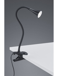 [SAM-TRIOR22398102] Lampada da Scrivania Led Viper Nero Con Pinza H35 cm Trio Lighting - Samnite