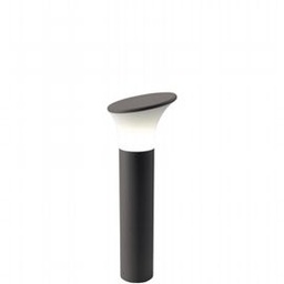 [SAM-SOV557/16] Lampada da esterno in alluminio pressofuso con diffusore opalino - Altezza max 160mm - IP44 grafite - Samnite