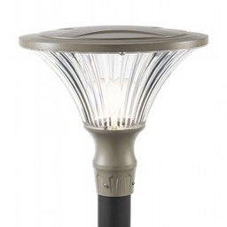 [SAM-SOV253/39] Lampada da esterno in alluminio pressofuso, diffusore trasparente, diametro 60mm, altezza max 160mm, IP65 tortora - Samnite