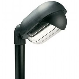 [SAM-SOV277/06] Lampada da esterno ovale in termoplastico con diffusore in vetro stampato nero - Samnite
