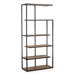 [SAM-B0746436] Libreria 5 piani in metallo stile industriale - Samnite