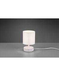 [SAM-TRIOR50980101] Lumetto Bianco Moderno Ceramica Paralume Tessuto Marie Trio Lighting - Samnite
