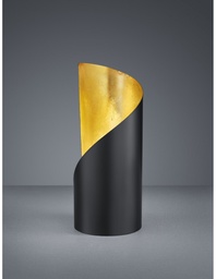 [SAM-TRIOR50161032] Lumetto Lampada Da Tavolo 1xE14 Frank Nero E Oro Ø10 cm Trio Lighting - Samnite