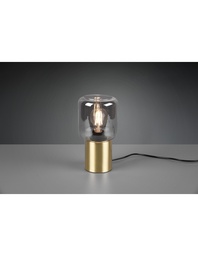 [SAM-TRIOR50591008] Lumetto Moderno Base Ottone e Paralume Vetro Fumé Trio Lighting - Samnite