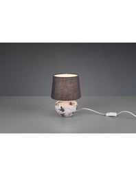 [SAM-TRIOR50951811] Lumetto Moderno Ceramica Bianca E Grigia Bay Ø18 cm Trio Lighting - Samnite