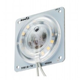 [SAM-SOV99010/70] Modulo LED per lampade Sovil - Illuminazione con 15 LED SMD 2835 - Consumo 10W - Resa 100W - Classe di Efficienza Energetica F - Flusso Luminoso 1070 lumen - Temperatura di Colore 4000°K - Luce Naturale - Alimentazione 230V neutro - Samnite