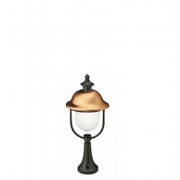 [SAM-SOV137/14] Paletto in Alluminio con Copertura in Rame e Diffusore Trasparente grigiorame - Samnite