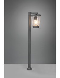 [SAM-TRIO411060142] Palo Da Esterno Cavado Lanterna Vintage Alluminio Antracite IP44 Trio Lighting - Samnite