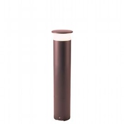[SAM-SOV99159/27] Palo in Alluminio Pressofuso con Diffusore Opalino - Illuminazione LED 9W - Luce Naturale - IP65 caffe' - Samnite