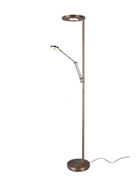 [SAM-TRIO424210304] Piantana Led Moderna Con Luce Spot da Lettura Dimmerabile Barrie Ottone Trio Lighting - Samnite