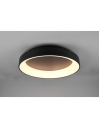 [SAM-TRIO671290132] Plafoniera Girona Led 48w Dimmerabile Nero Ø60 cm Trio Lighting - Samnite