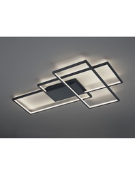 [SAM-TRIO652690342] Plafoniera Led Thiago 3 Rettangoli L114 cm Antracite Trio Lighting - Samnite