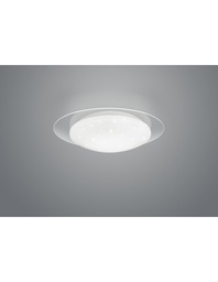 [SAM-TRIOR62063500] Plafoniera Moderna Led Dimmerabile Effetto Stelle Glitterate Frodo Bianco Ø35 cm Trio Lighting - Samnite