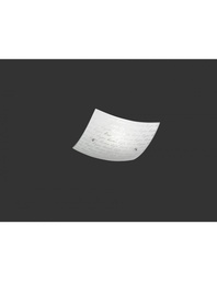 [SAM-TRIO602500101] Plafoniera Signa Vetro Bianco Decori Firma 30x30 cm Trio Lighting - Samnite