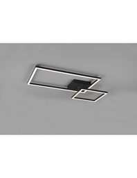[SAM-TRIOR62642432] Plafoniera Soffitto Squadrata Orientabile Led Dimmer 4000K Padella Nero Trio Lighting - Samnite