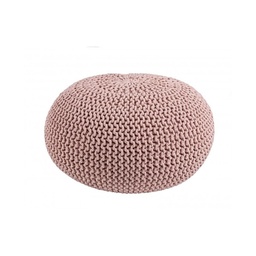 [SAM-B0720736] Pouf intrecciato rosa arredare design cm 80 - Samnite