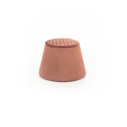 [SAM-CO/079/RA] Pouf velluto metallo rosa antico cm 46,5 x 46,5 x h 33 - Samnite